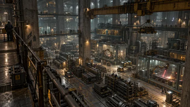 Laser foundry interior concept art