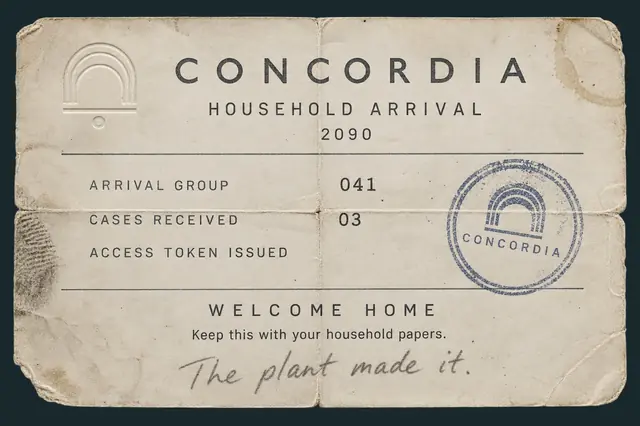 Household arrival slip