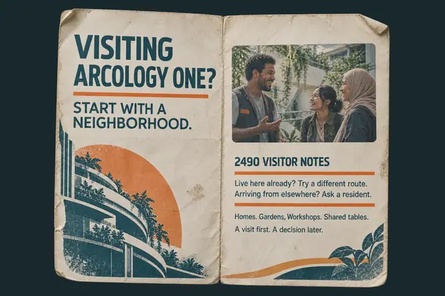 Arrivals-desk pocket pamphlet